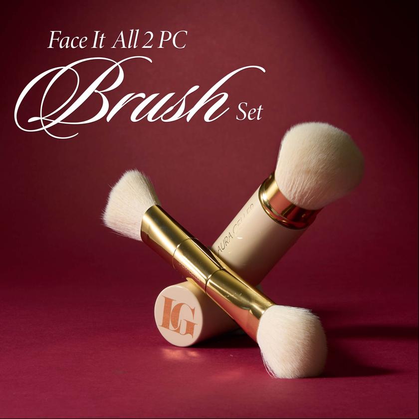 Face It All 2PC Face Brush Set Free shipping