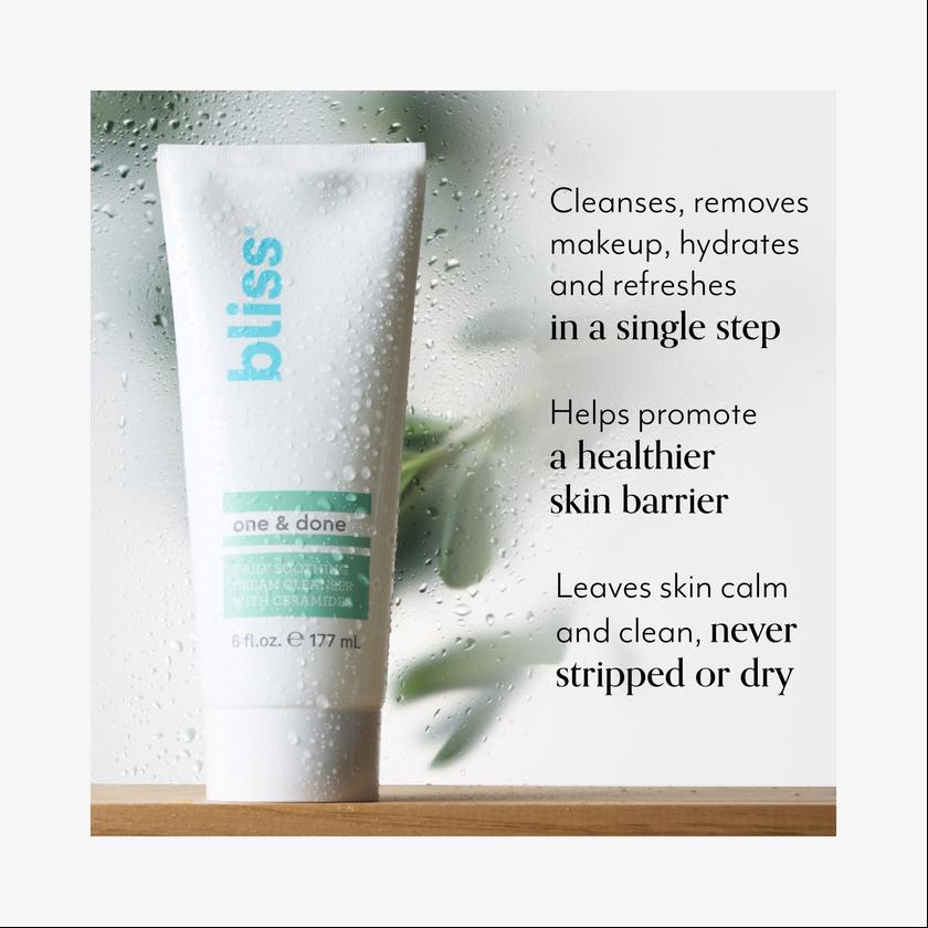 One & Done Daily Soothing Cream Cleanser with Ceramides New Arrival